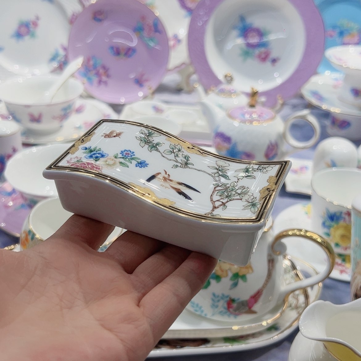 【闪购商品】骨瓷牙签盒