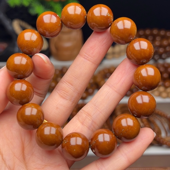 手串紫金鼠卡15半实心光珠