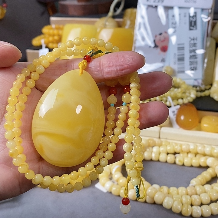 琥珀未镶嵌裸石水滴