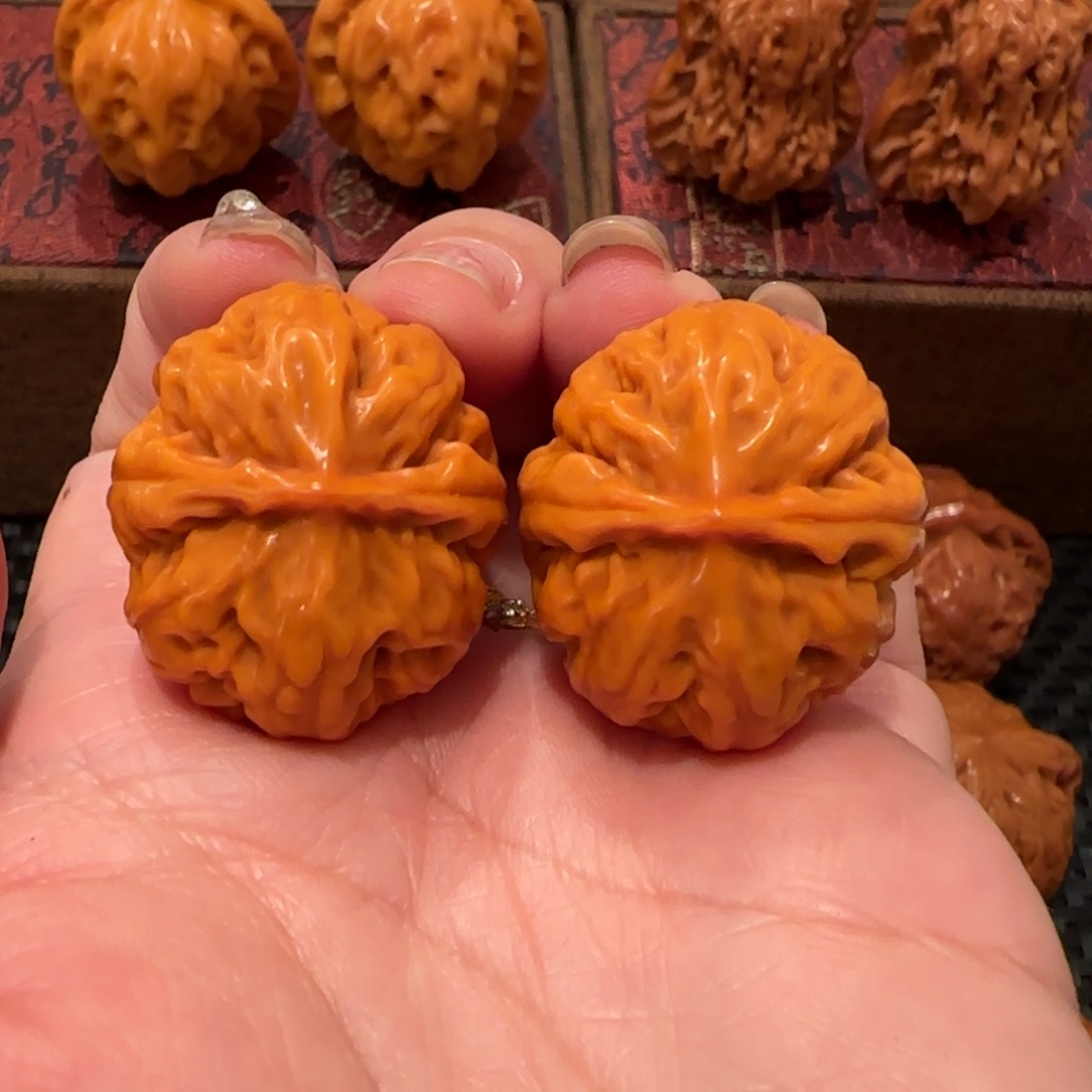 桃核吊坠粗筋南瓜手捻30精品