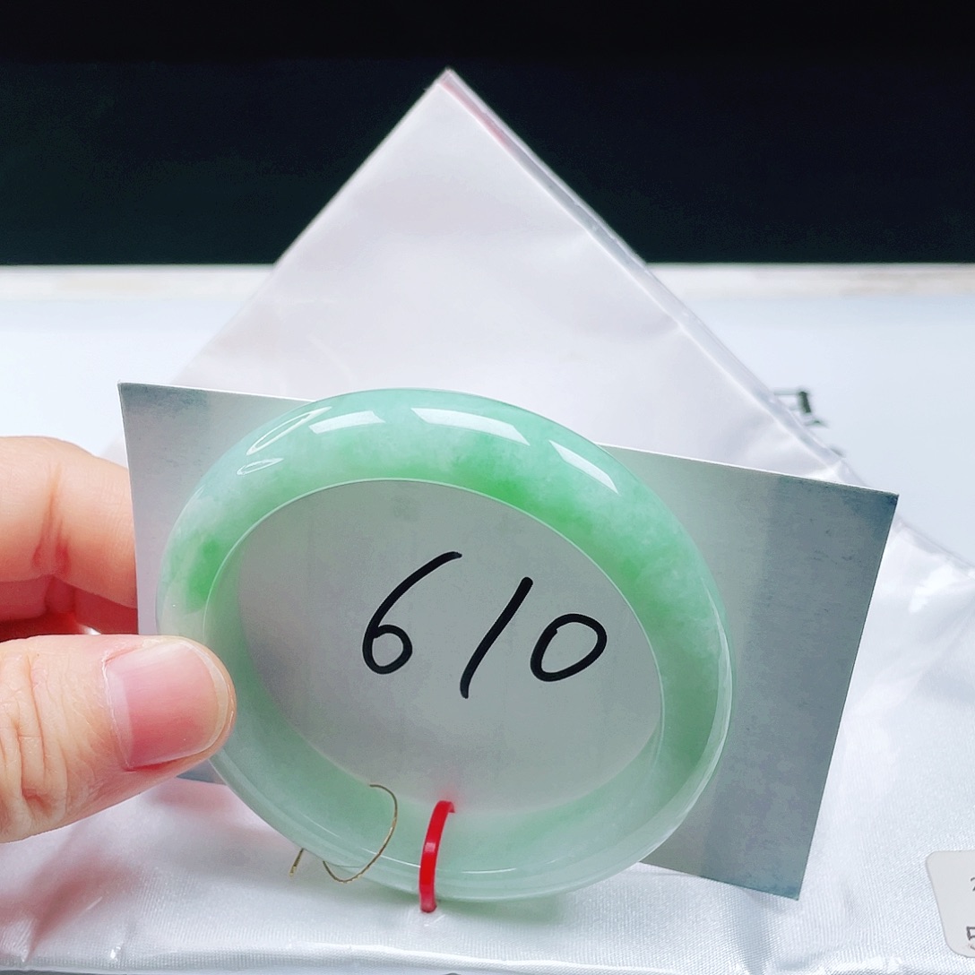 翡翠未镶嵌手镯54➕圈口