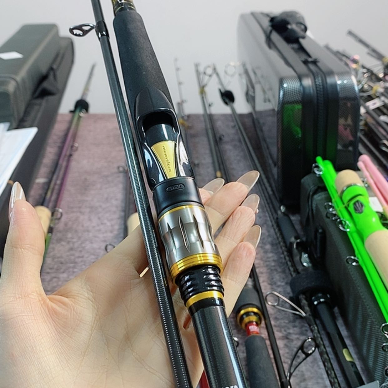 【闪购商品】1.8m以下碳素@*龙两节路亚杆