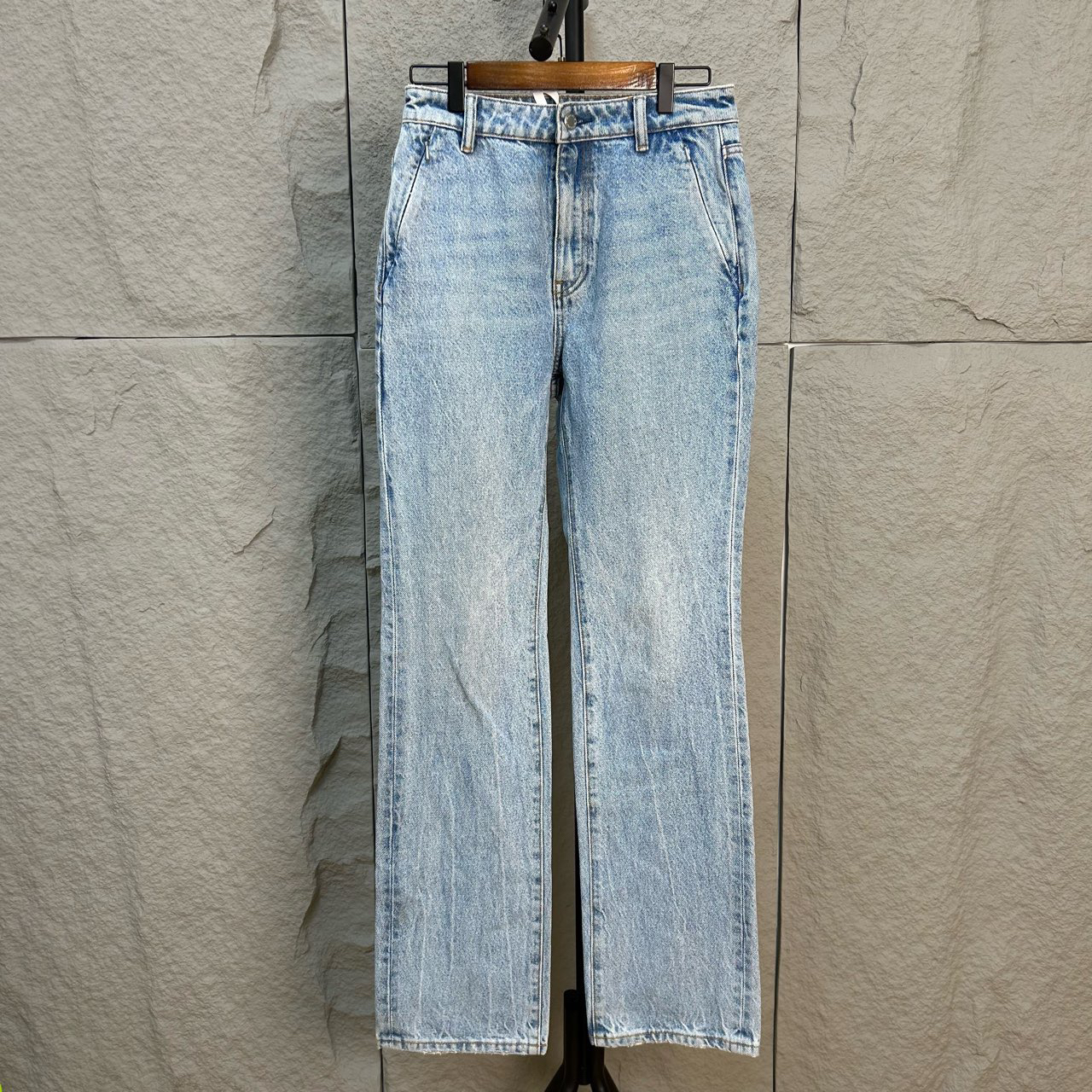 99新 Alexander McQueen/亚历山大·麦昆 烟管牛仔裤 27码ys000764