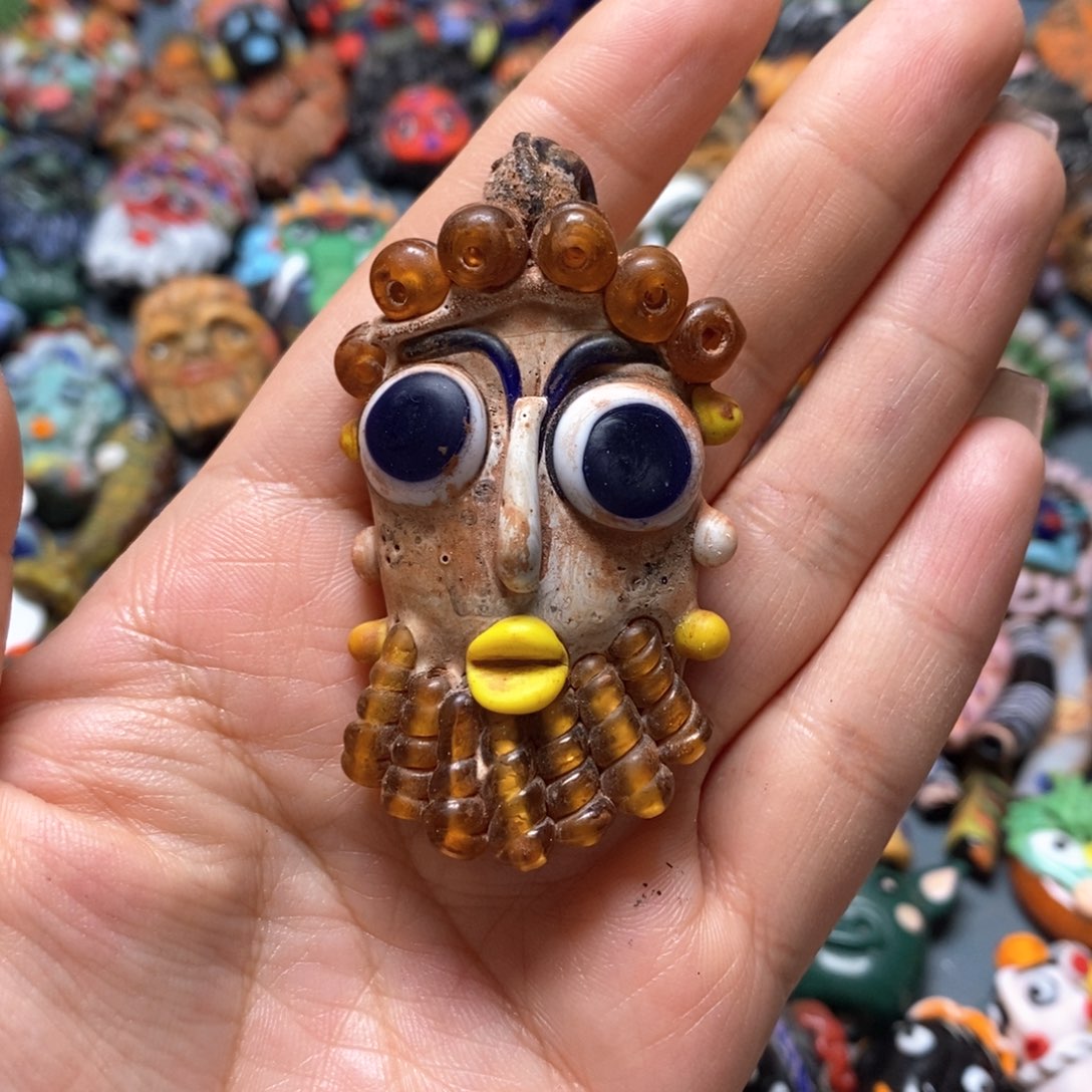 琉璃颈饰印度尼西亚国王