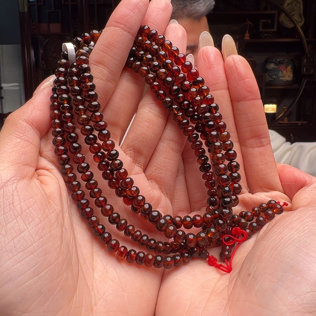 琥珀裸石未镶嵌抚顺琥珀20426多样性发其一5mm