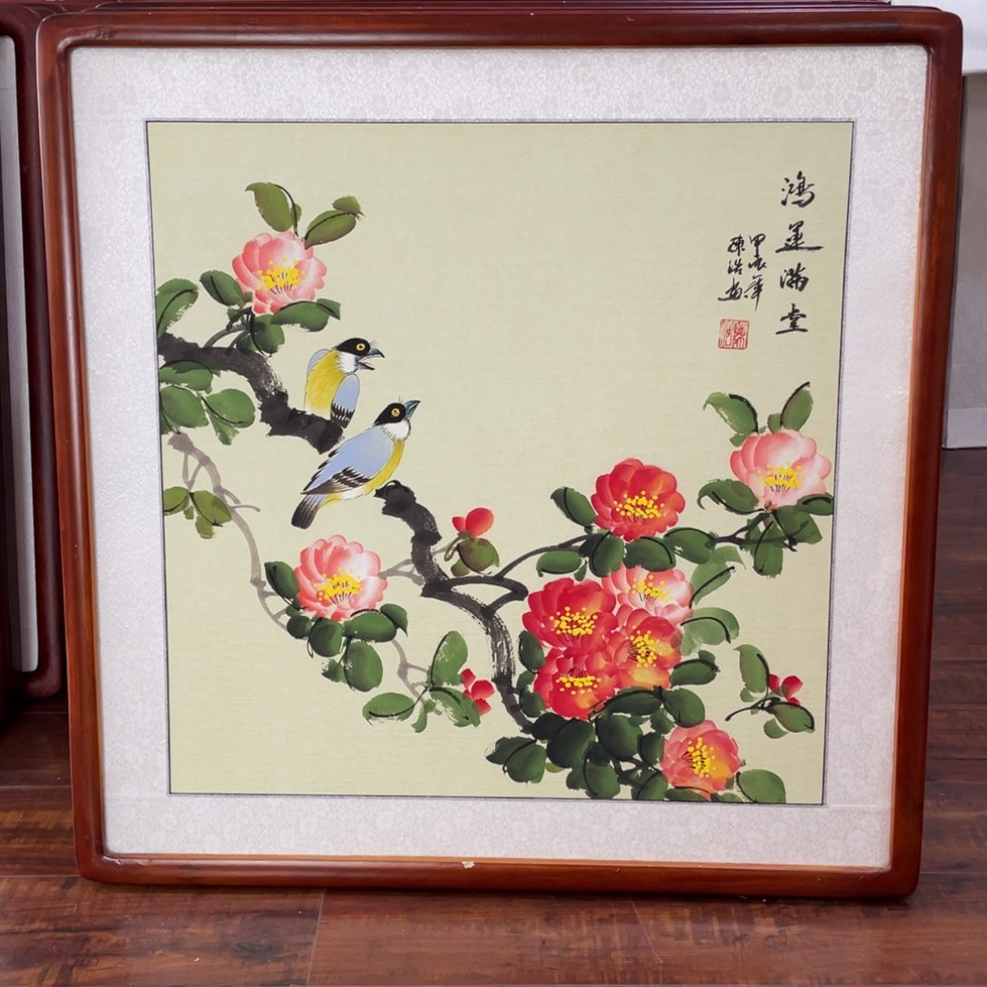 国画带框尺寸63*63厘米