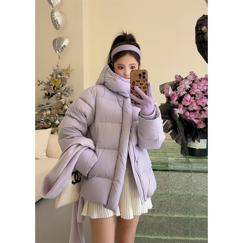 NN LIMITED≥新款自制 1192 连帽兜拉链短款羽绒服