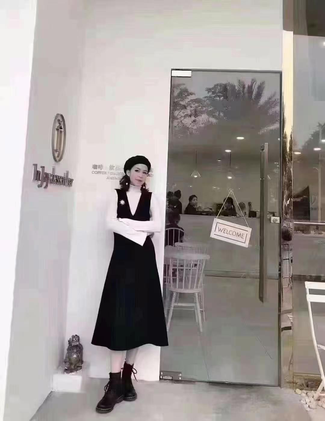 不支持退换/秋冬无袖连衣裙百搭常规袖减龄气质优雅气质1500246
