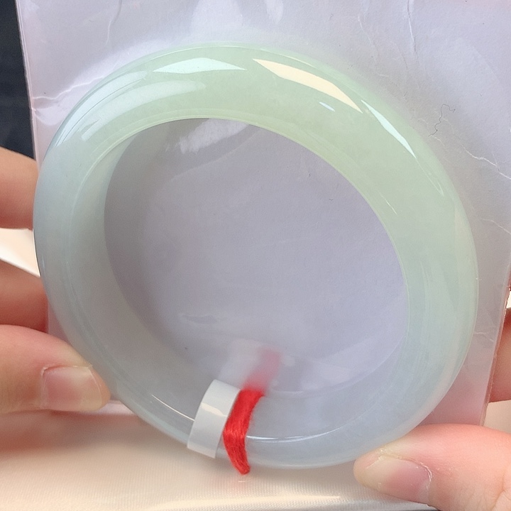 翡翠未镶嵌手镯55圈