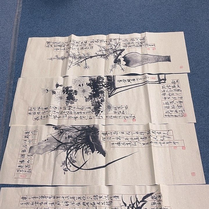 国画纯手绘字画宣纸