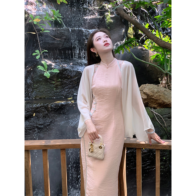 凌茜【云裳】新中式国风感高密雪纺轻盈氛围感百搭舒适兜袖开衫