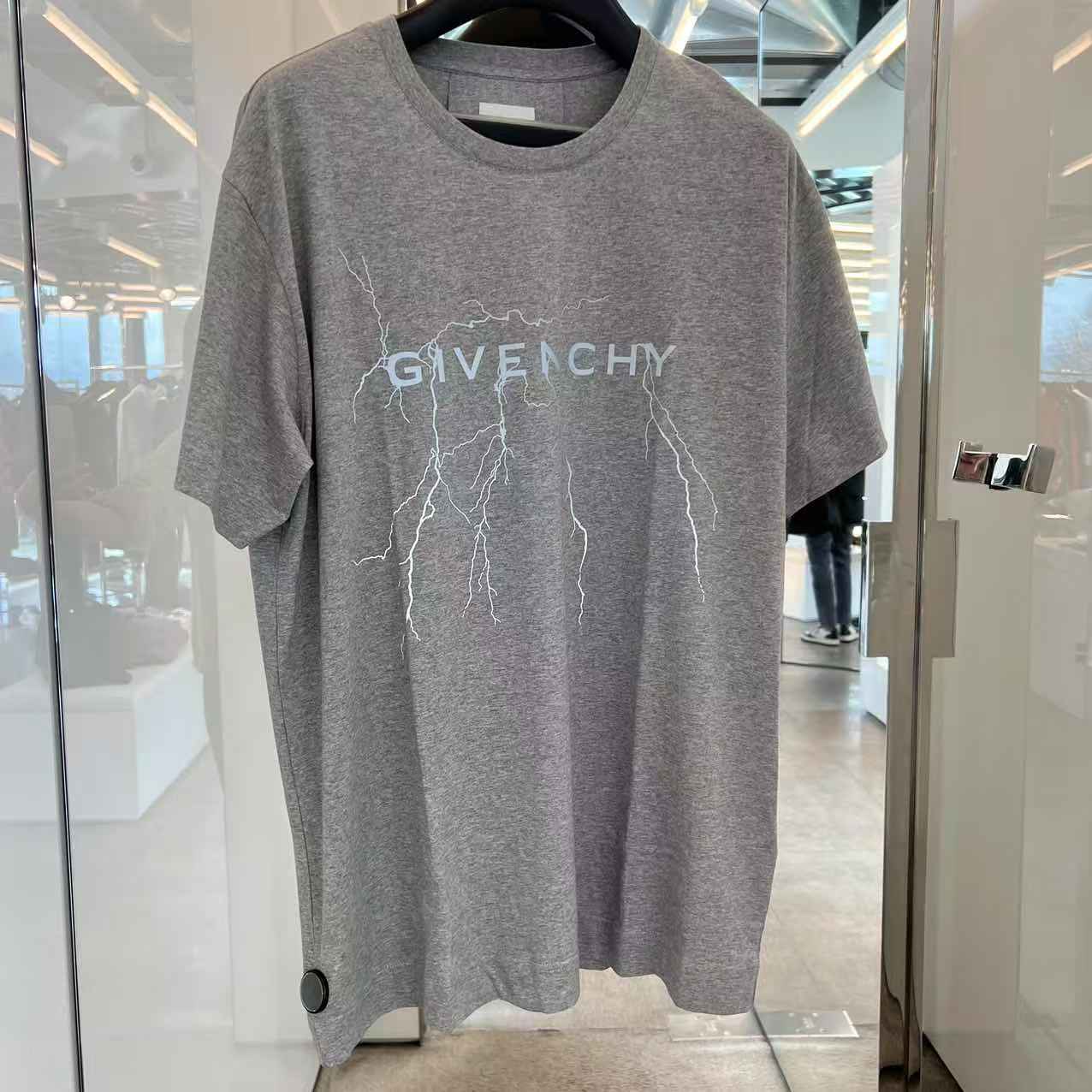 全新未使用 Givenchy/纪梵希 /七七/闪电灰T恤