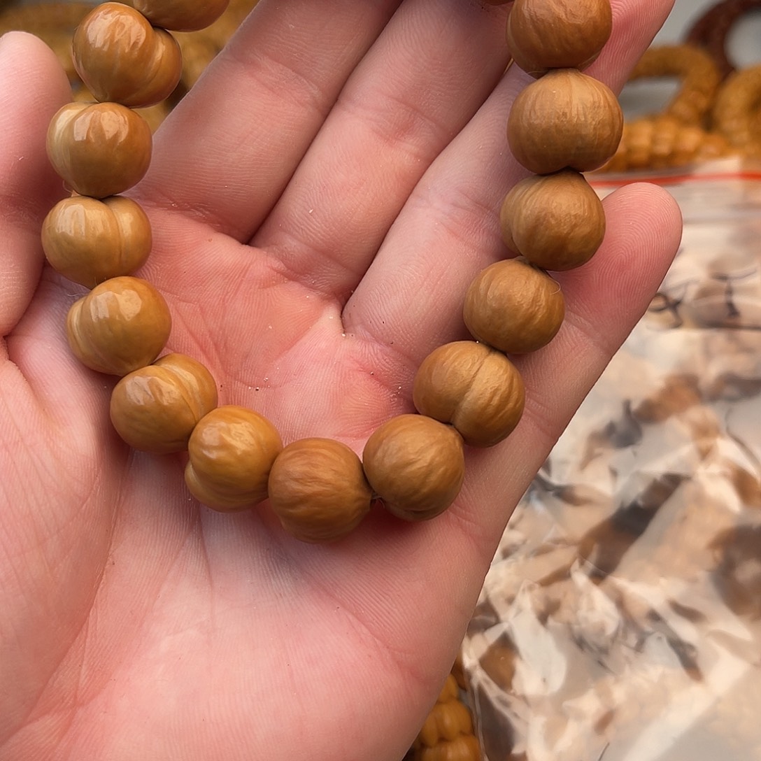 猴头核桃手串屁桃半手工