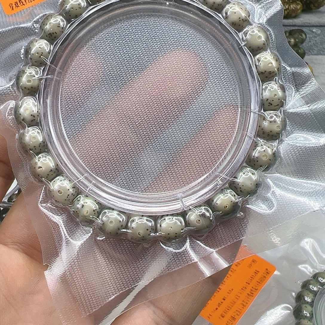 星月菩提手串11殿堂卡姿兰大眼睛黑冰灰星月菩提单圈98