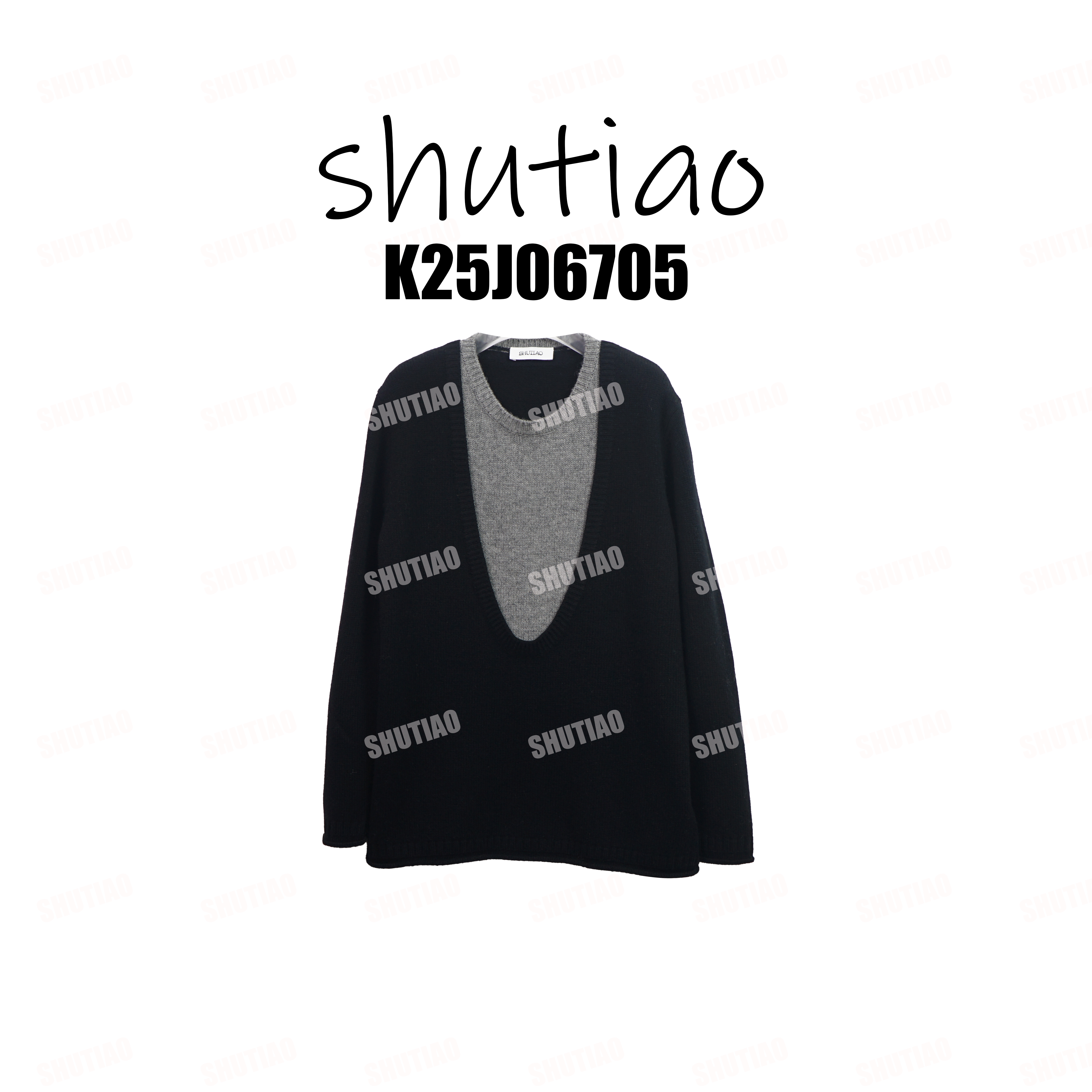 【SHUTIAO】2025冬季：新款小众设计款毛衣K25J06705