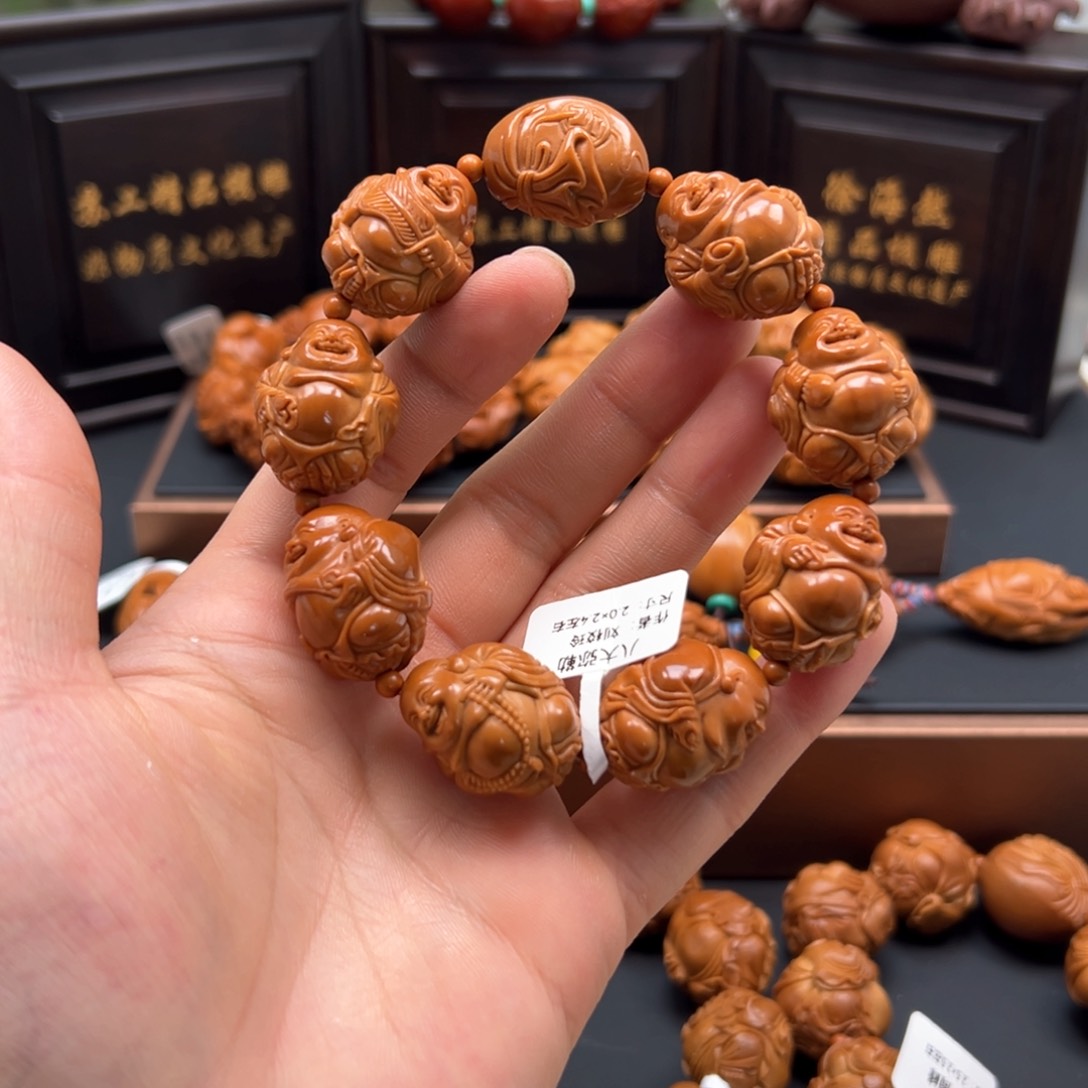 橄榄核手串/手链八宝弥勒