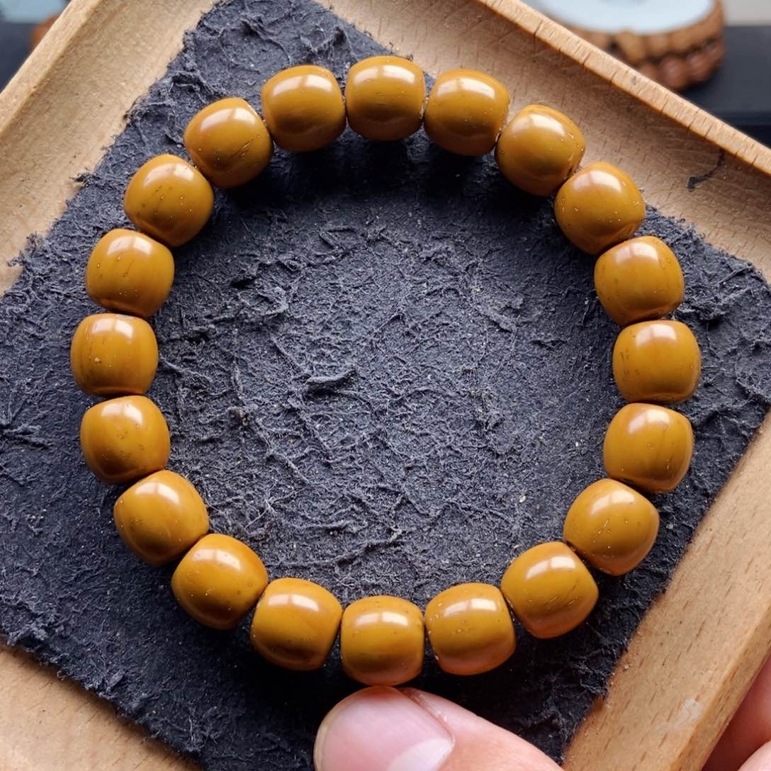 紫金鼠手串11mm精品黄金甲直切近实心