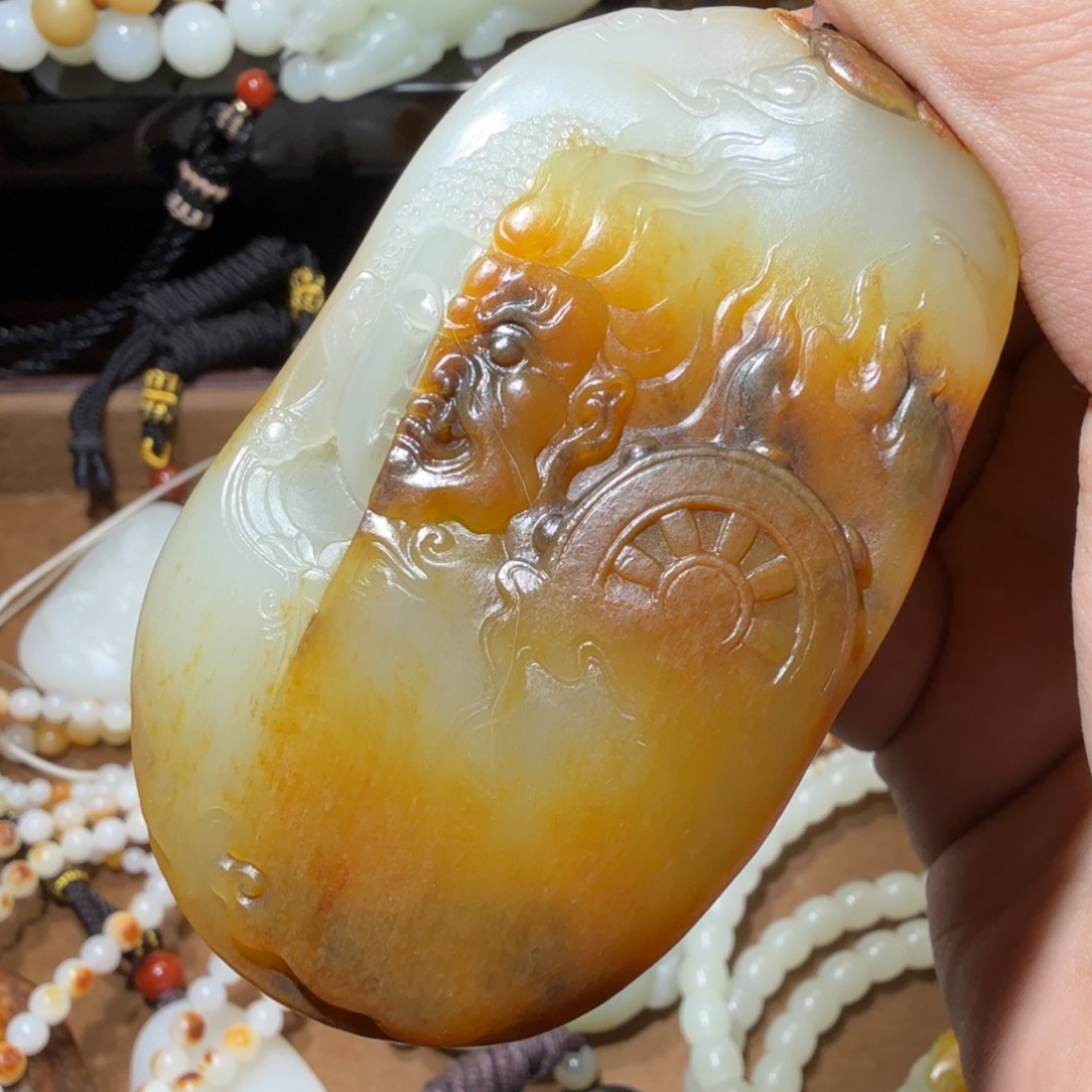 寻***道和田玉未镶嵌笔搁