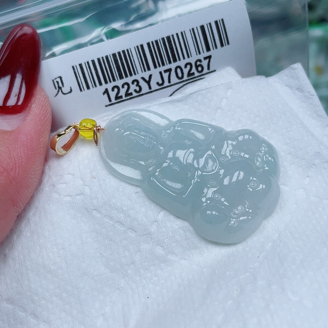 翡翠未镶嵌吊坠(不含链)