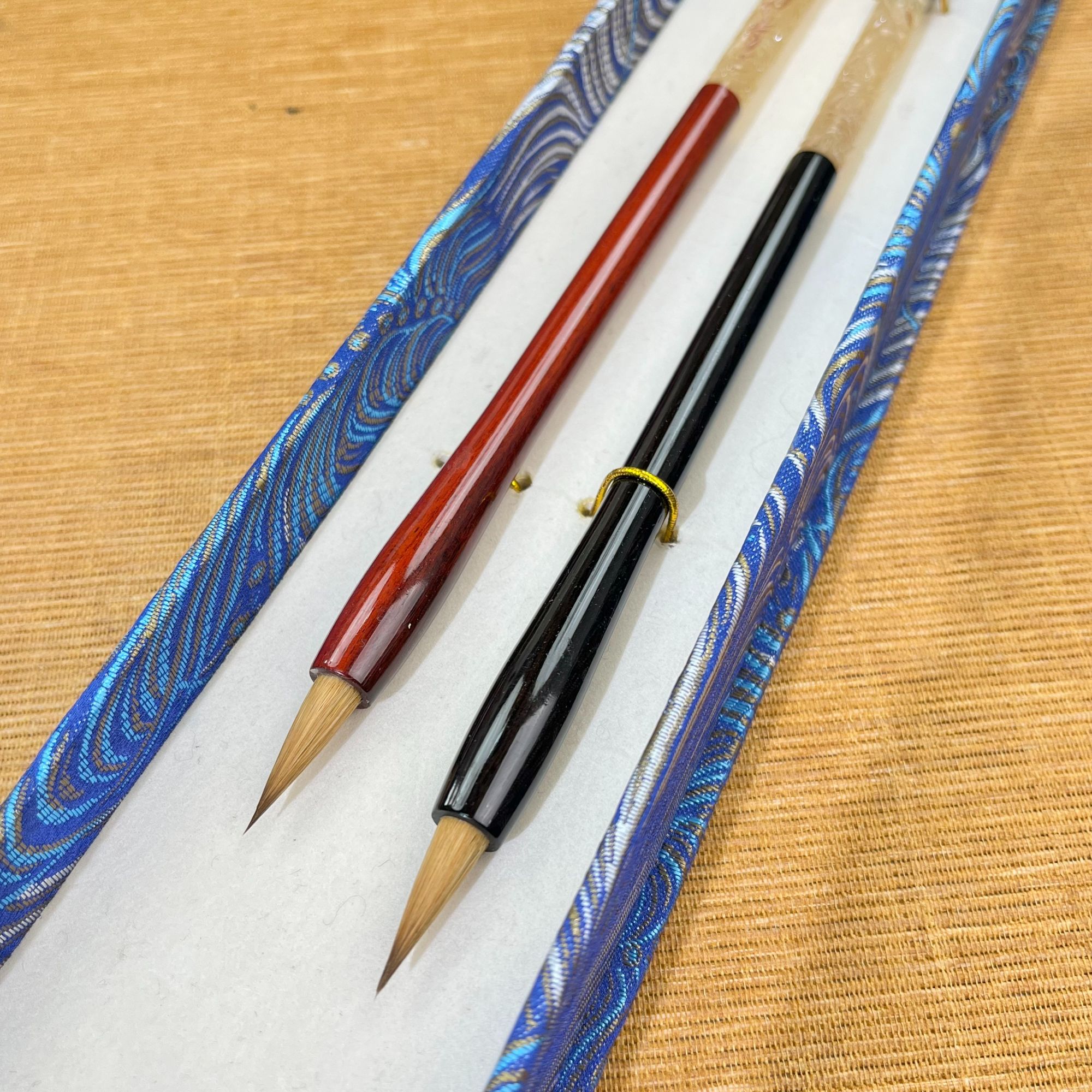 【红黑檀雕刻羊角奶尾】狼毫奶尾小楷小行书抄经