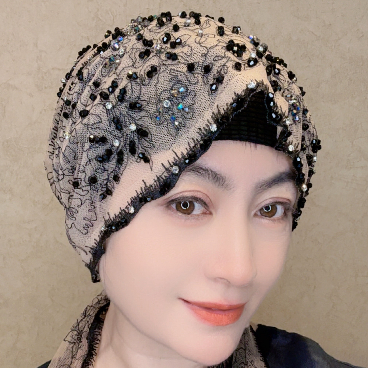 时尚洋气秋冬网红薄款夏季蕾丝透气披肩帽【全国包邮】百搭