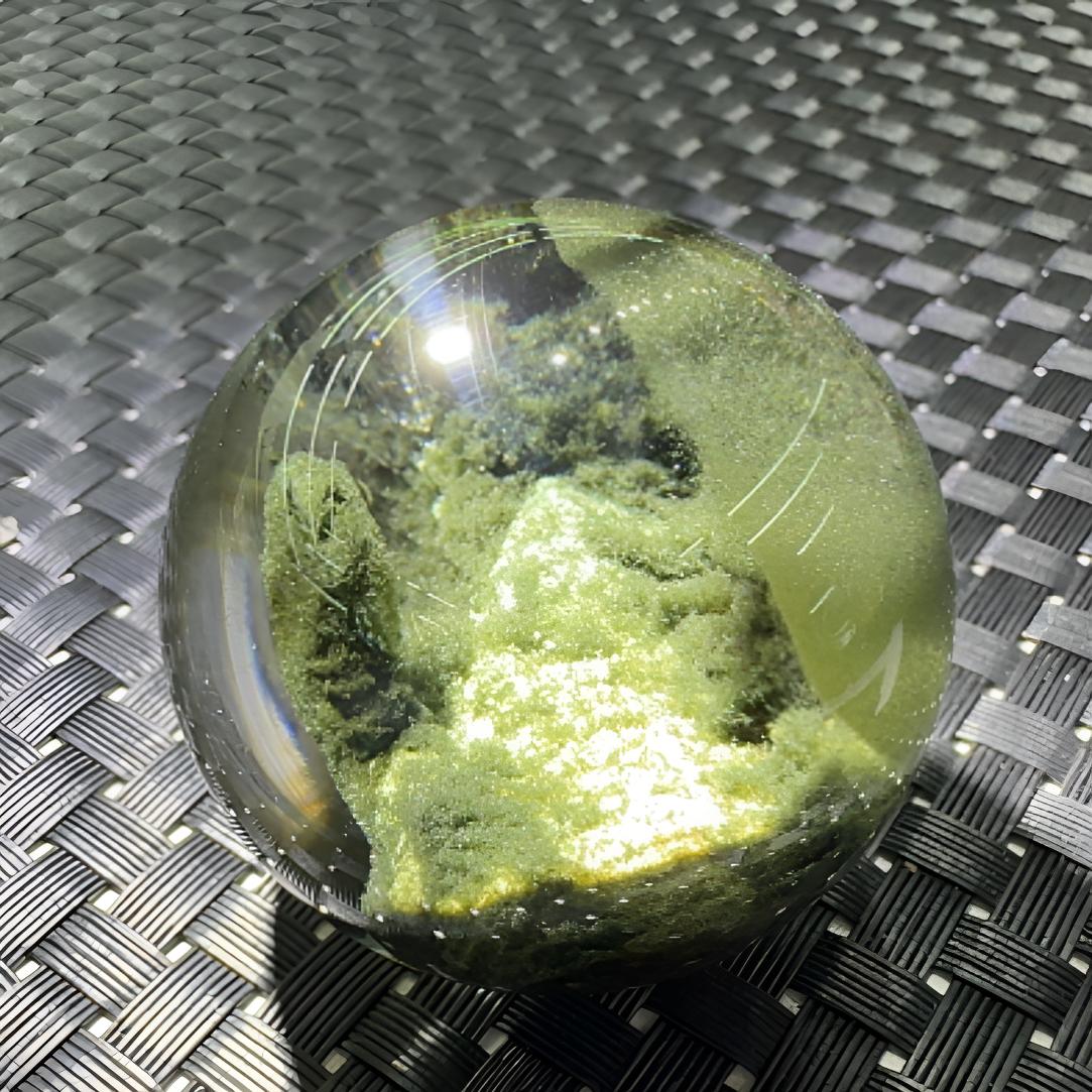天然巴西绿幽灵内包龙龟异象4.6cm