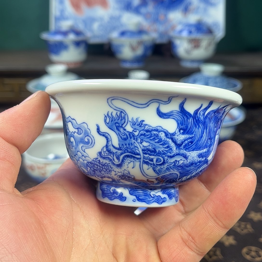 瓷片自成堂景德镇手工手绘