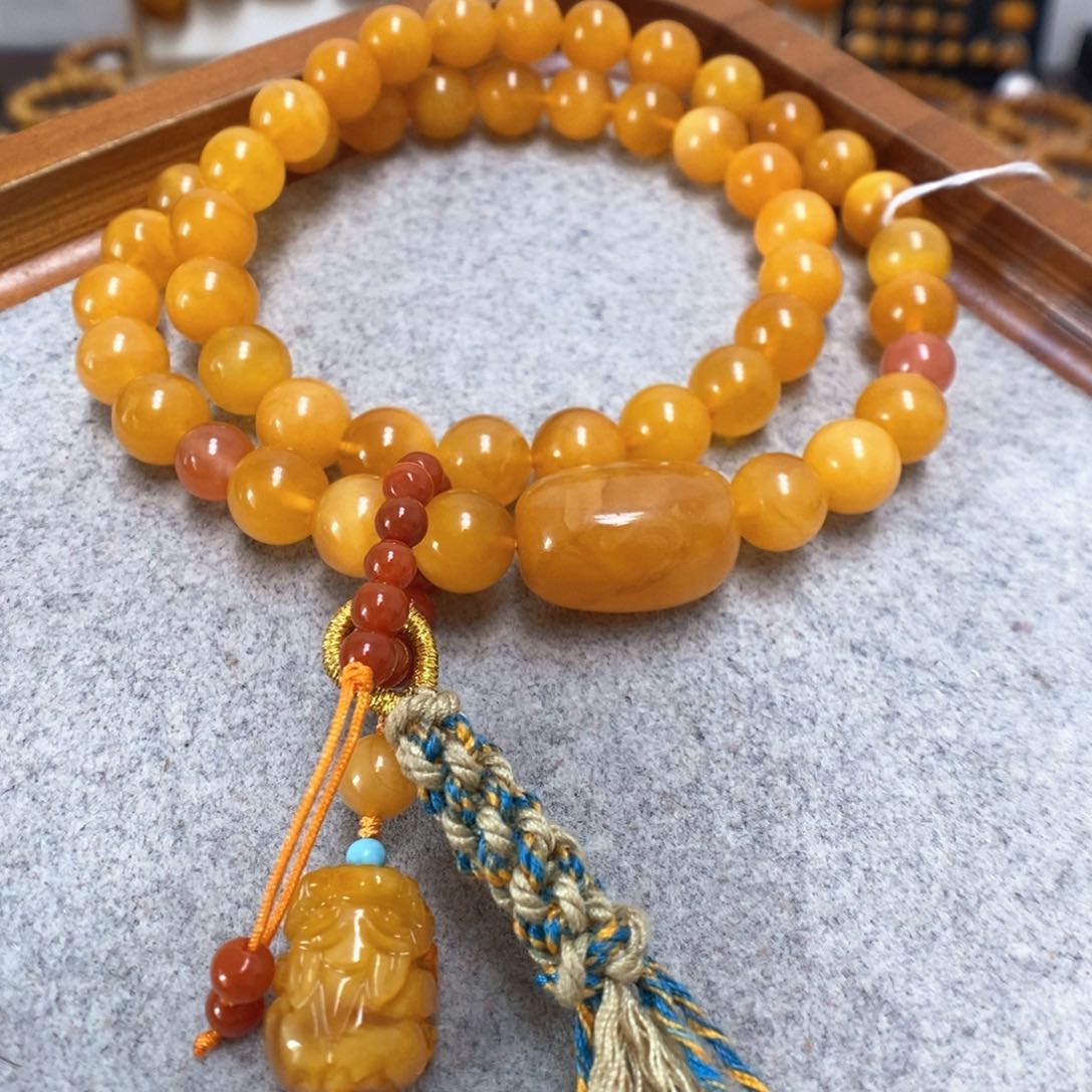 蜜蜡手串未镶嵌蜜蜡