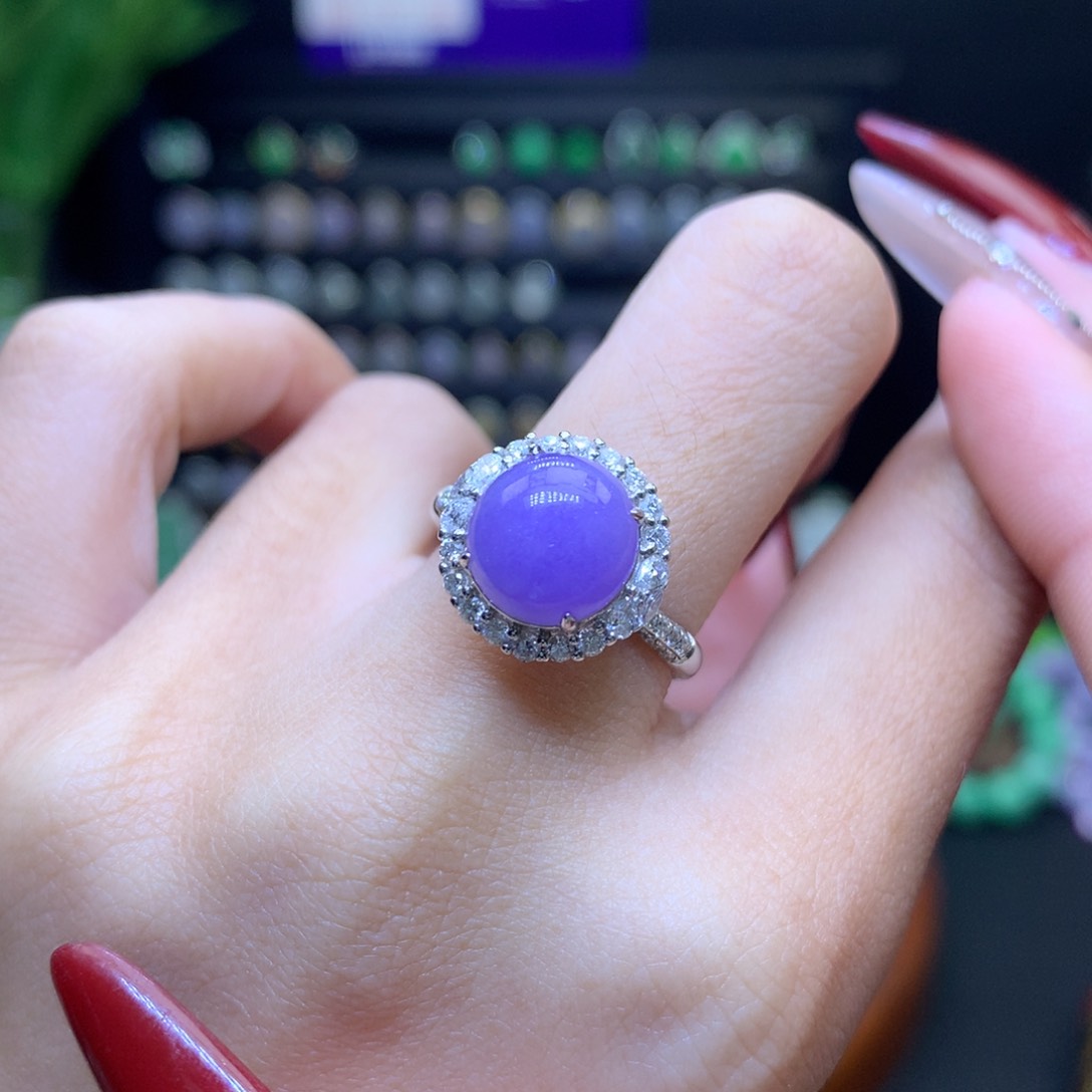 翡翠颈饰18K金镶嵌天然