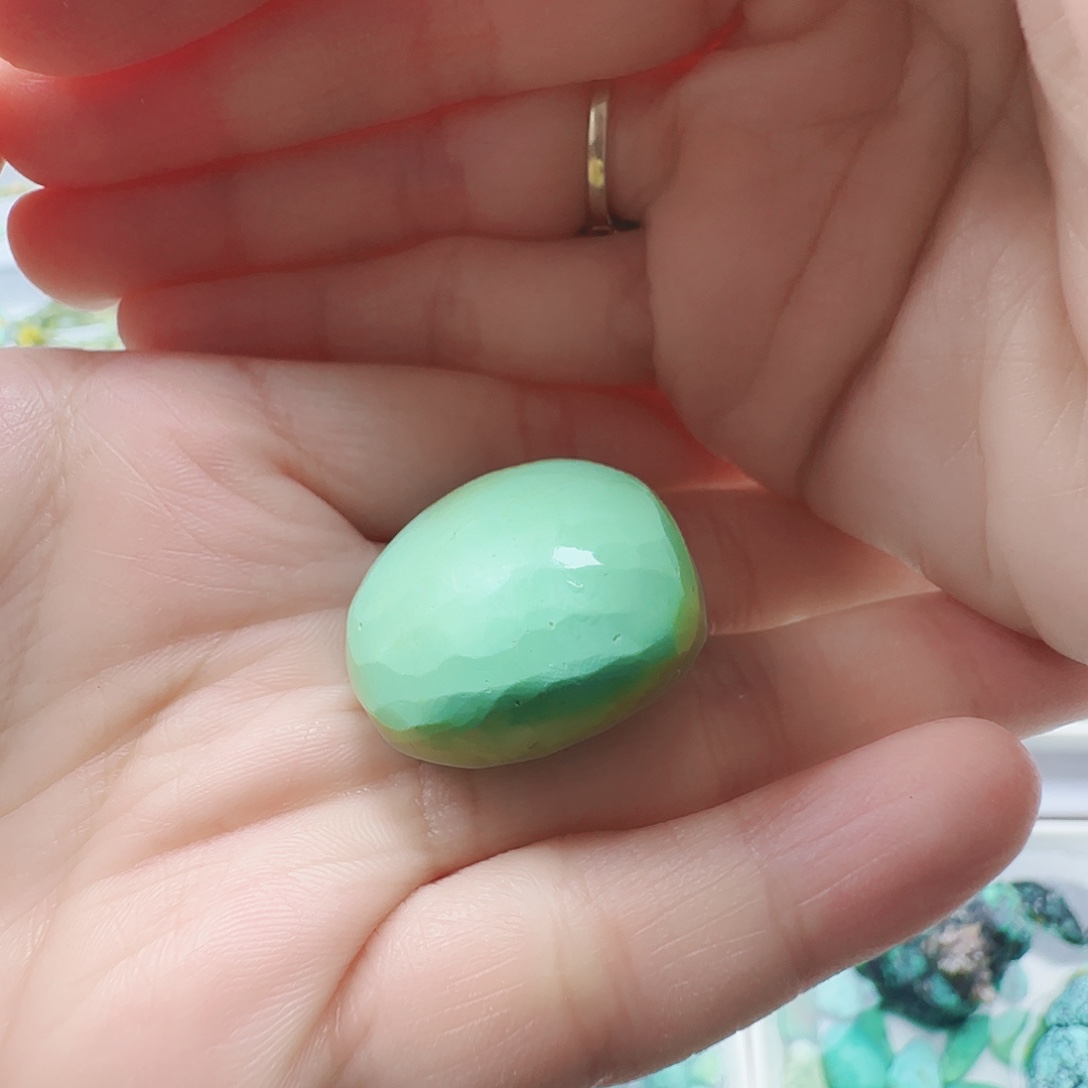 绿松石未镶嵌颈饰苹果绿随行