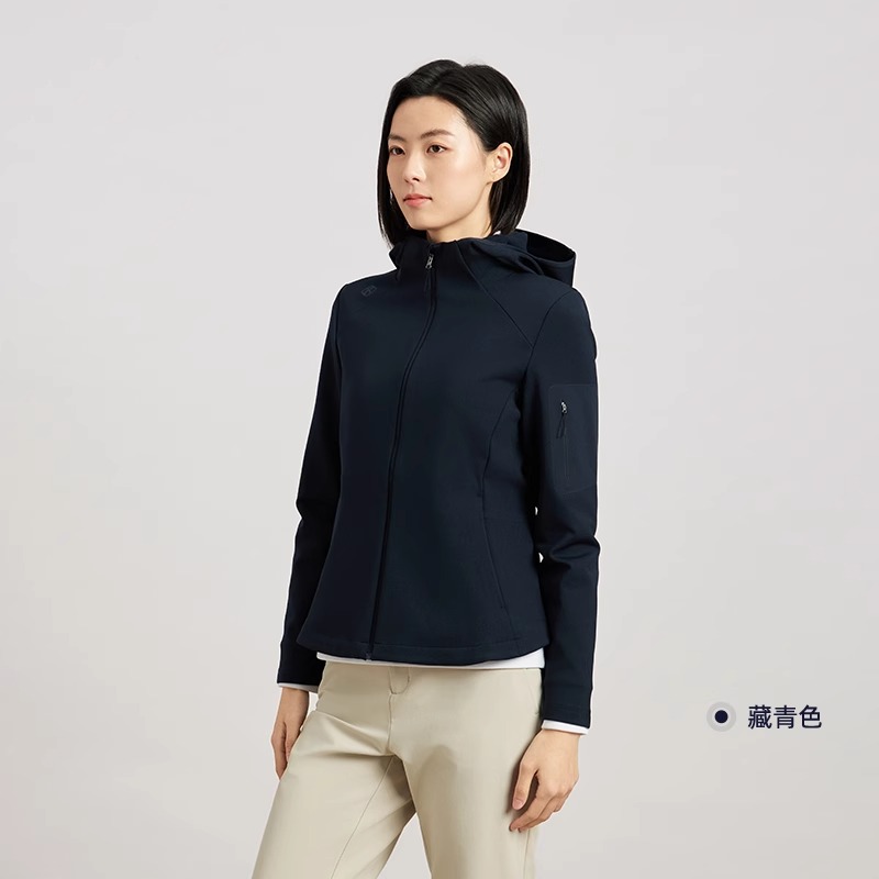 RAPIDO2025年秋季加厚款女士O系列户外运动连帽夹克外套CP5Z39O37