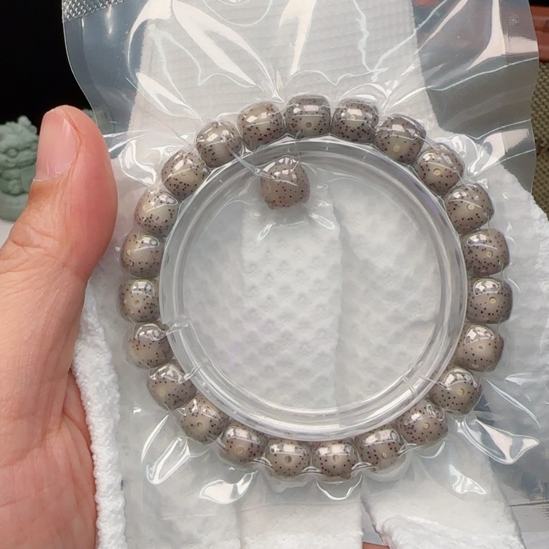 星月菩提手串果冻针尖星10*9