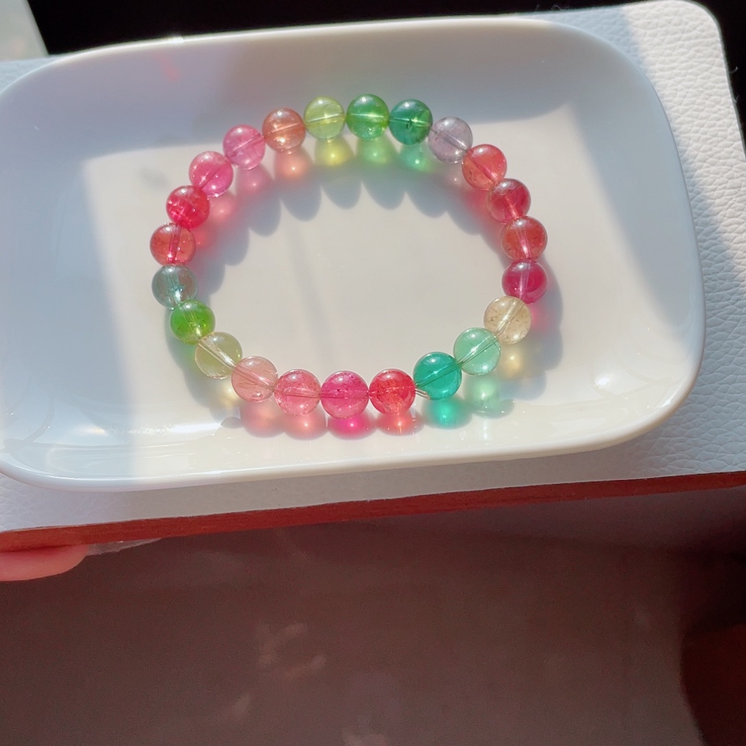 未镶嵌碧玺手链8.7mm左右