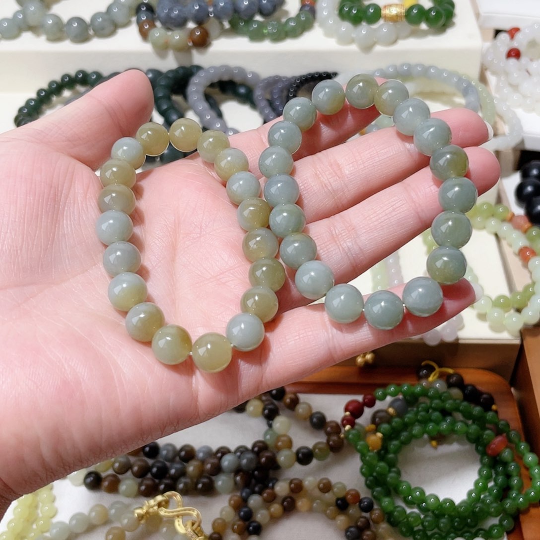 和田玉手串未镶嵌