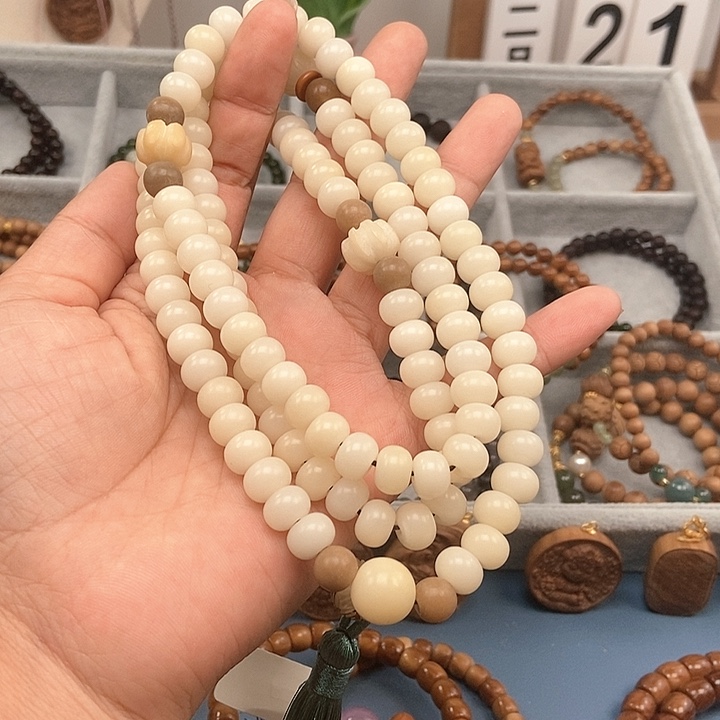 库克手串白玉菩提手持