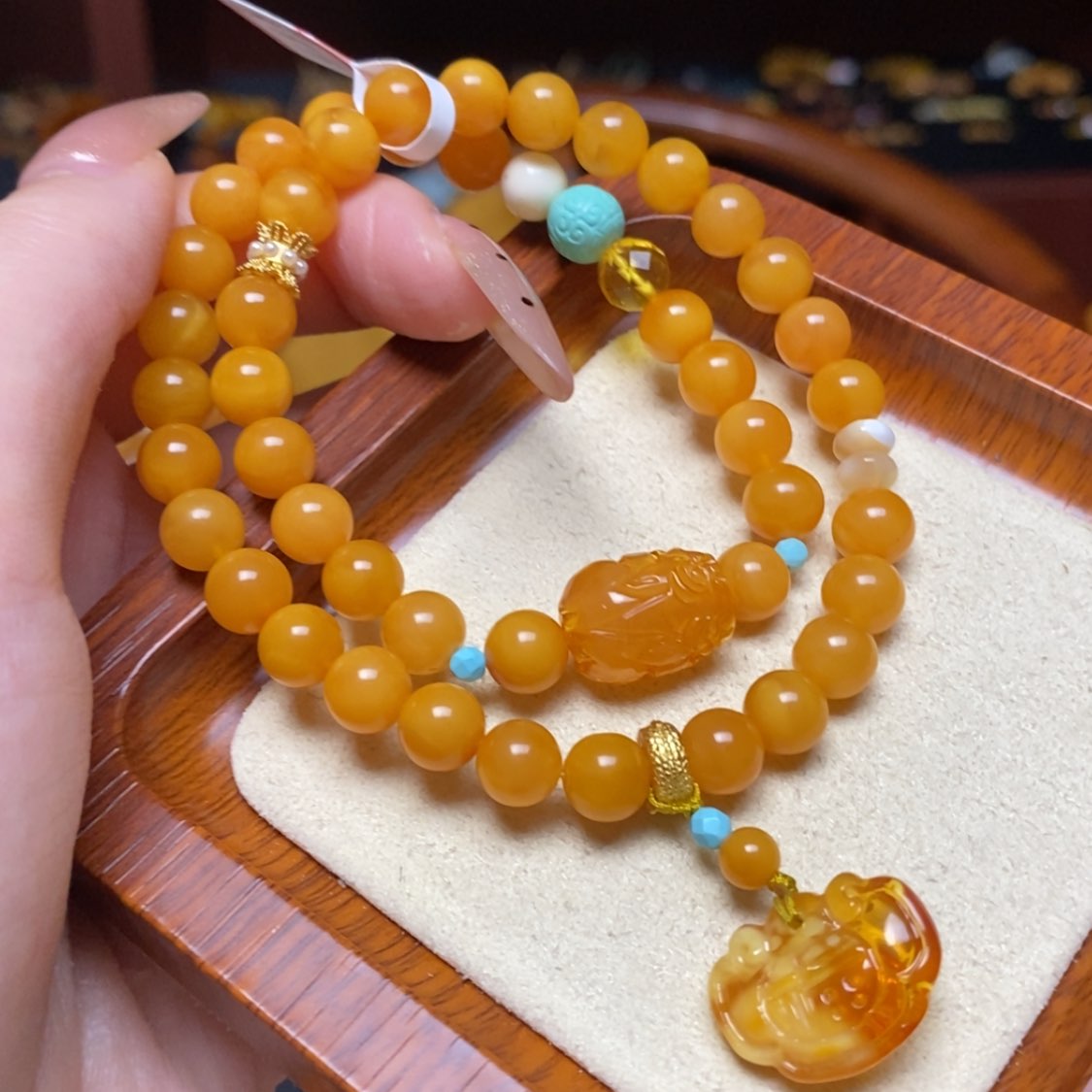 【闪购商品】蜜蜡手链未镶嵌手串