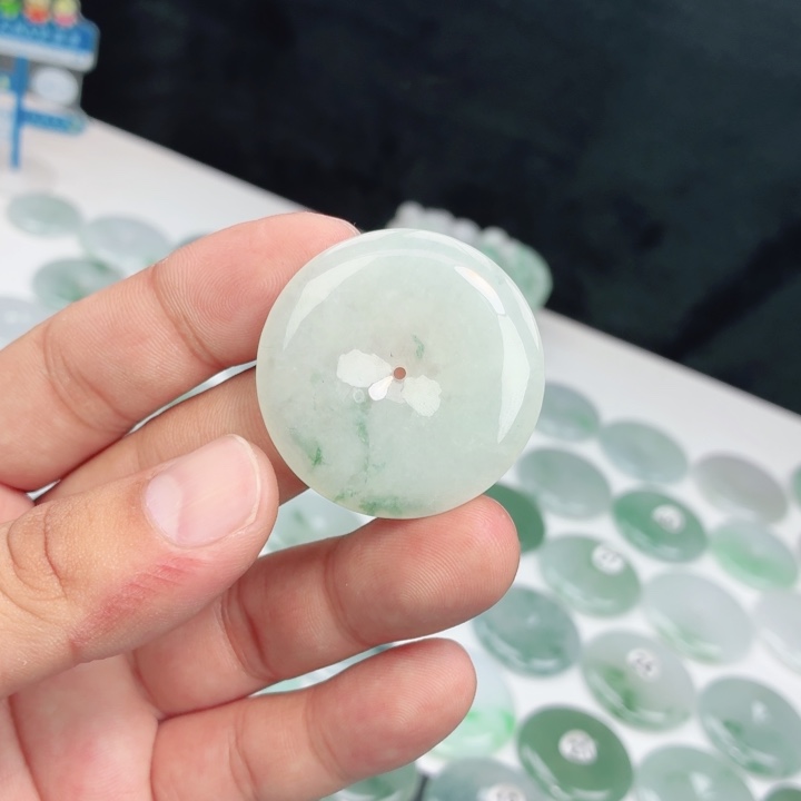 翡翠未镶嵌颈饰缅甸天然A货翡翠38-6.4