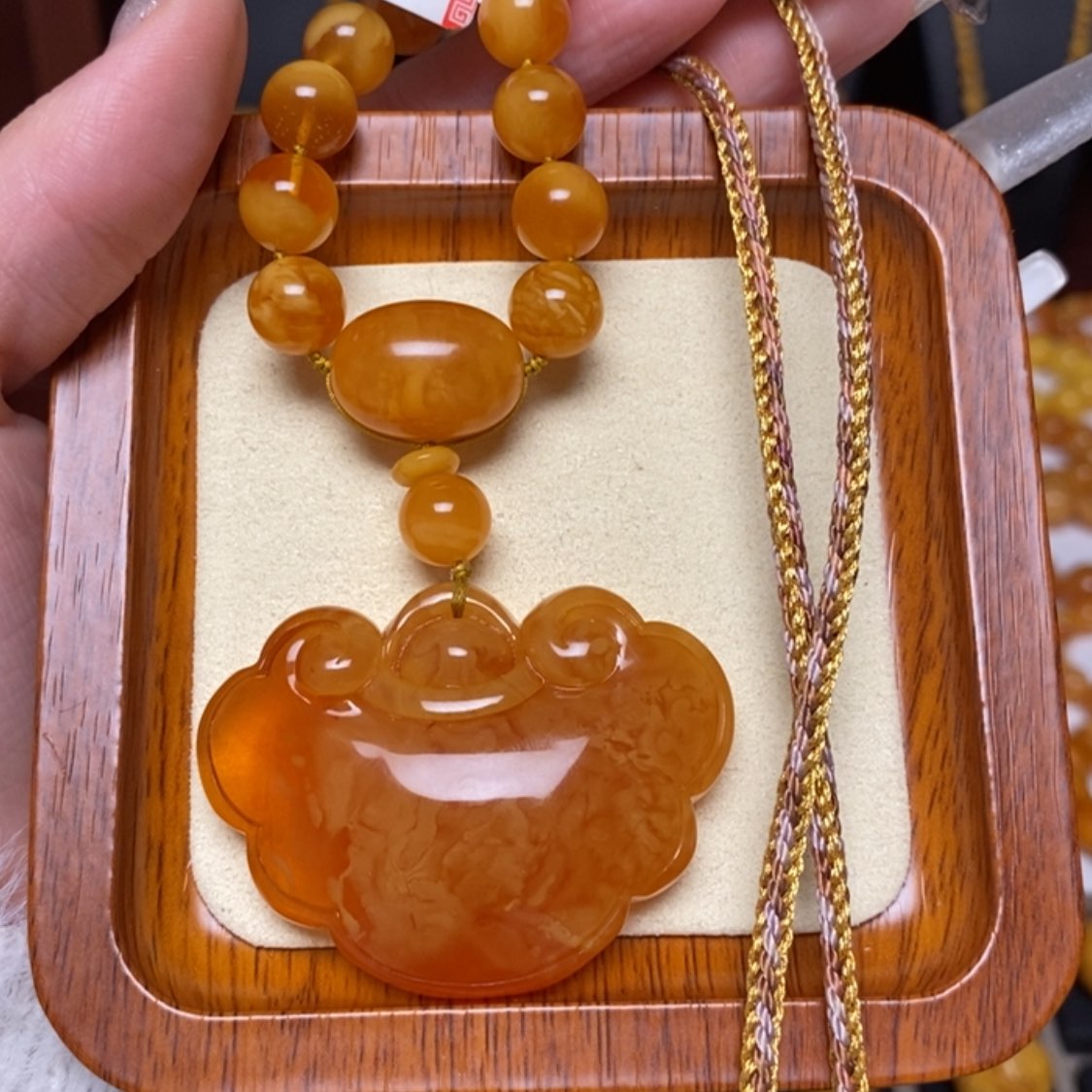 【闪购商品】蜜蜡颈饰未镶嵌项链