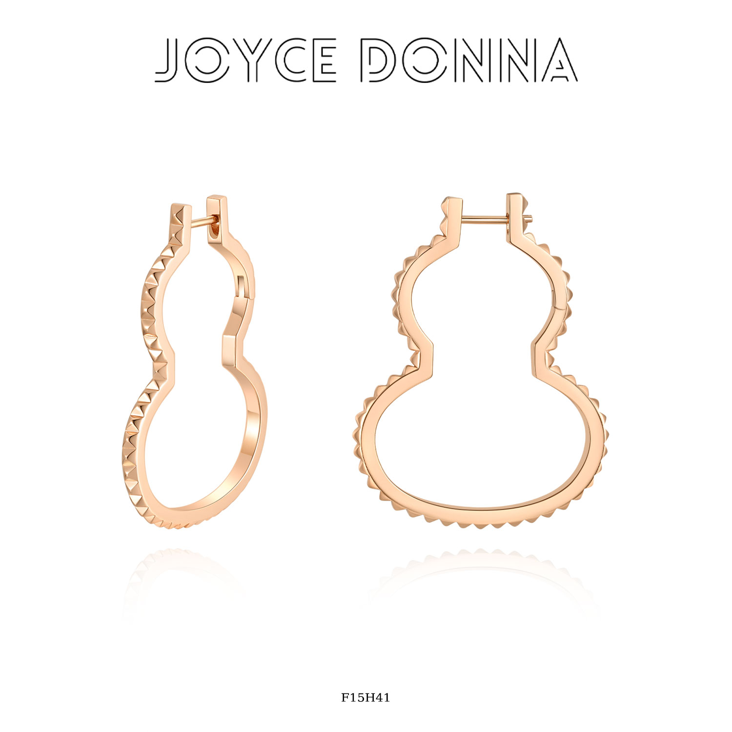 镀K金 925银针 法式气质高级感葫芦耳环 F15H41