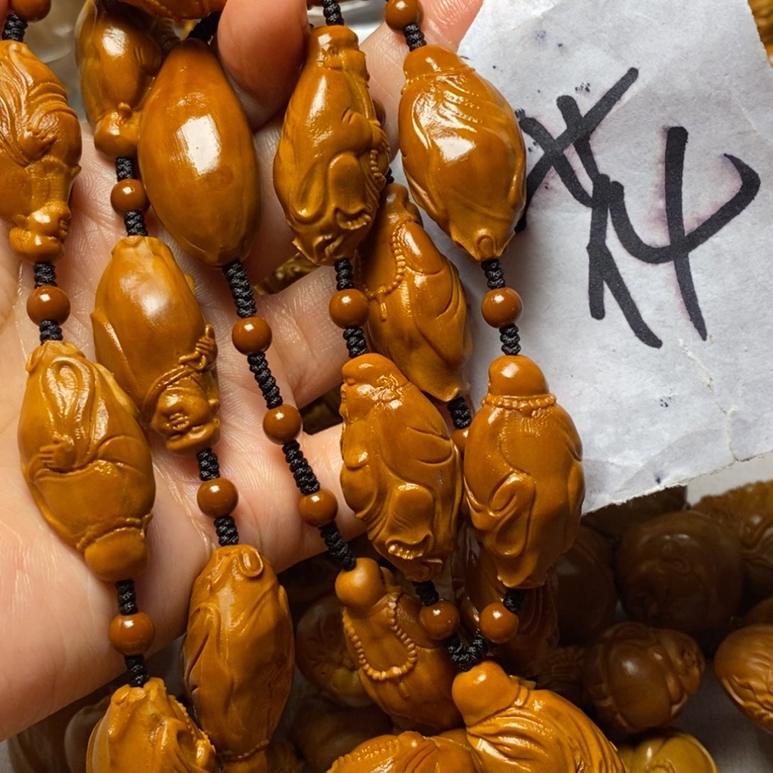 橄榄核手串/手链向*弥勒脖挂