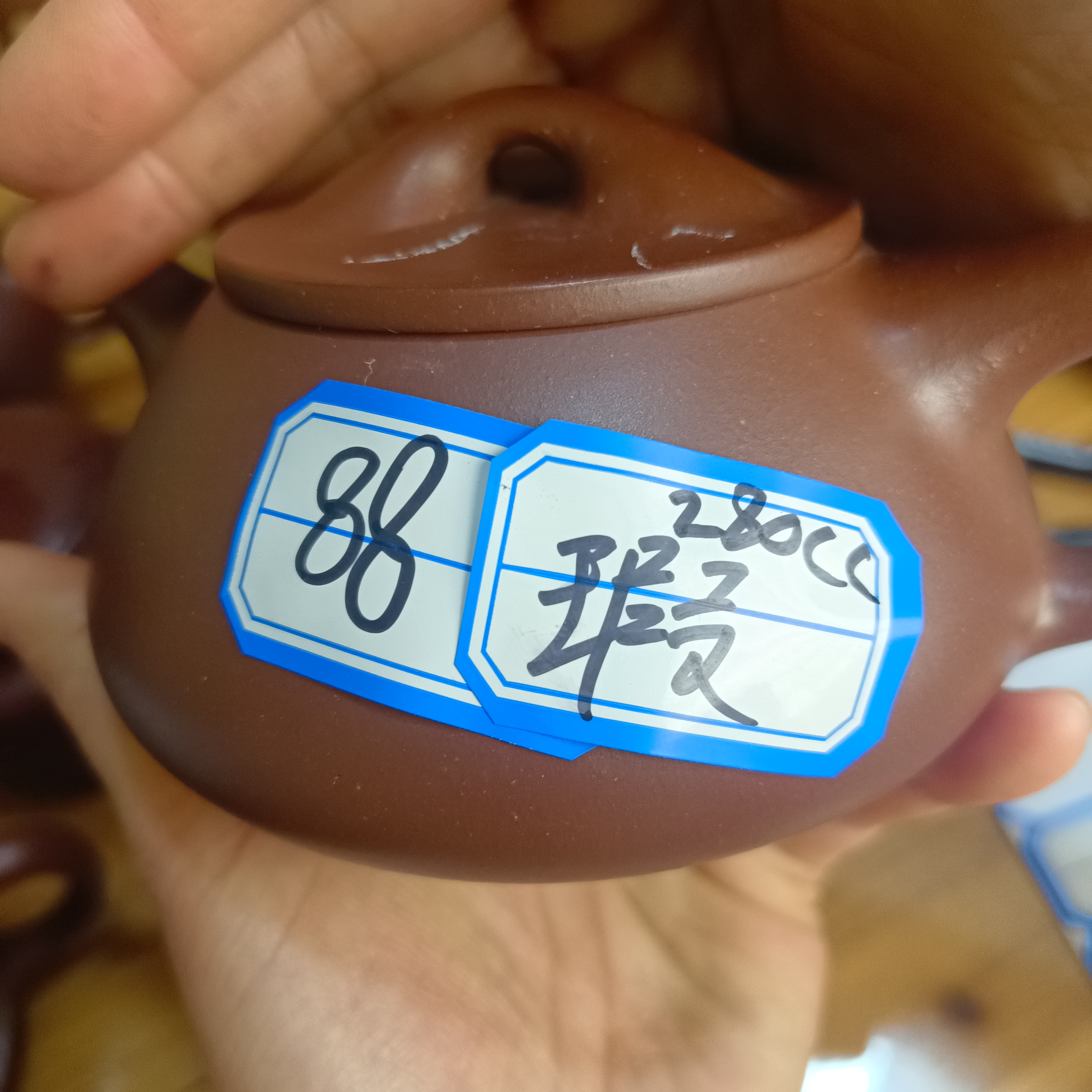 景舟石瓢，壶容量280cc，瑕