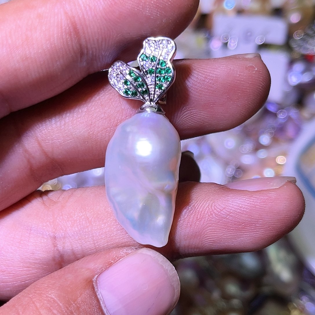 淡水珍珠未镶嵌吊坠(不含链)17