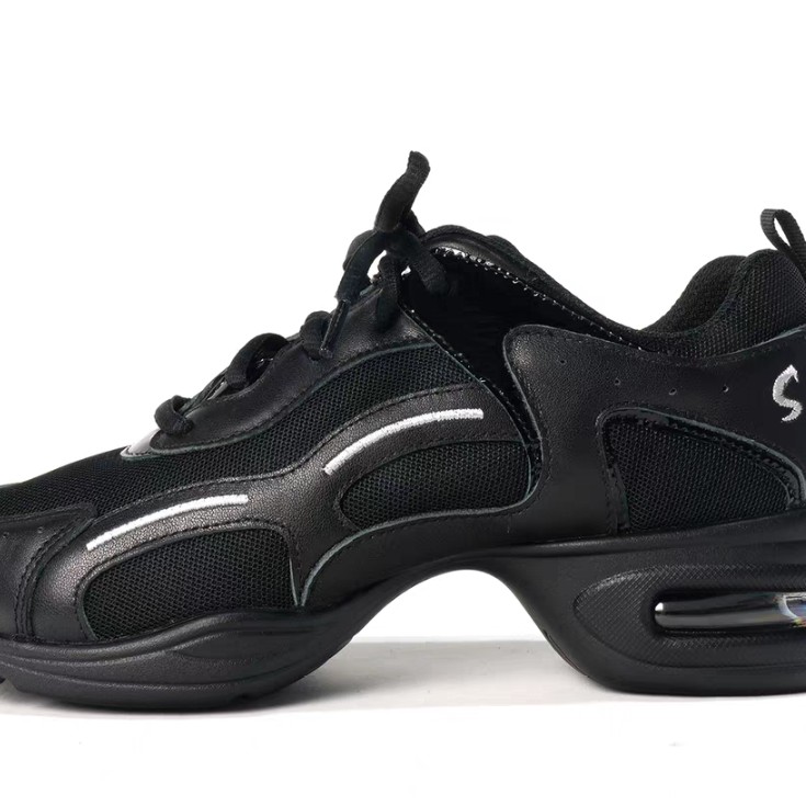 法国三沙牛皮网面现代舞鞋