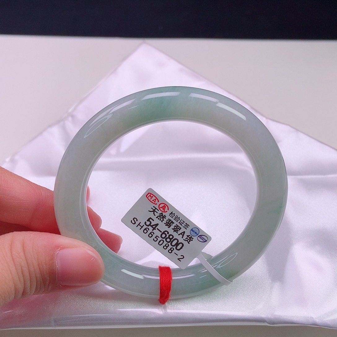 翡翠手镯未镶嵌54圆条