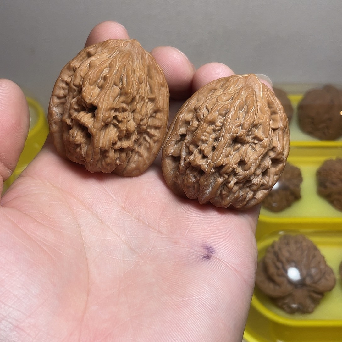 吊坠文玩核桃41尺麦穗虎头