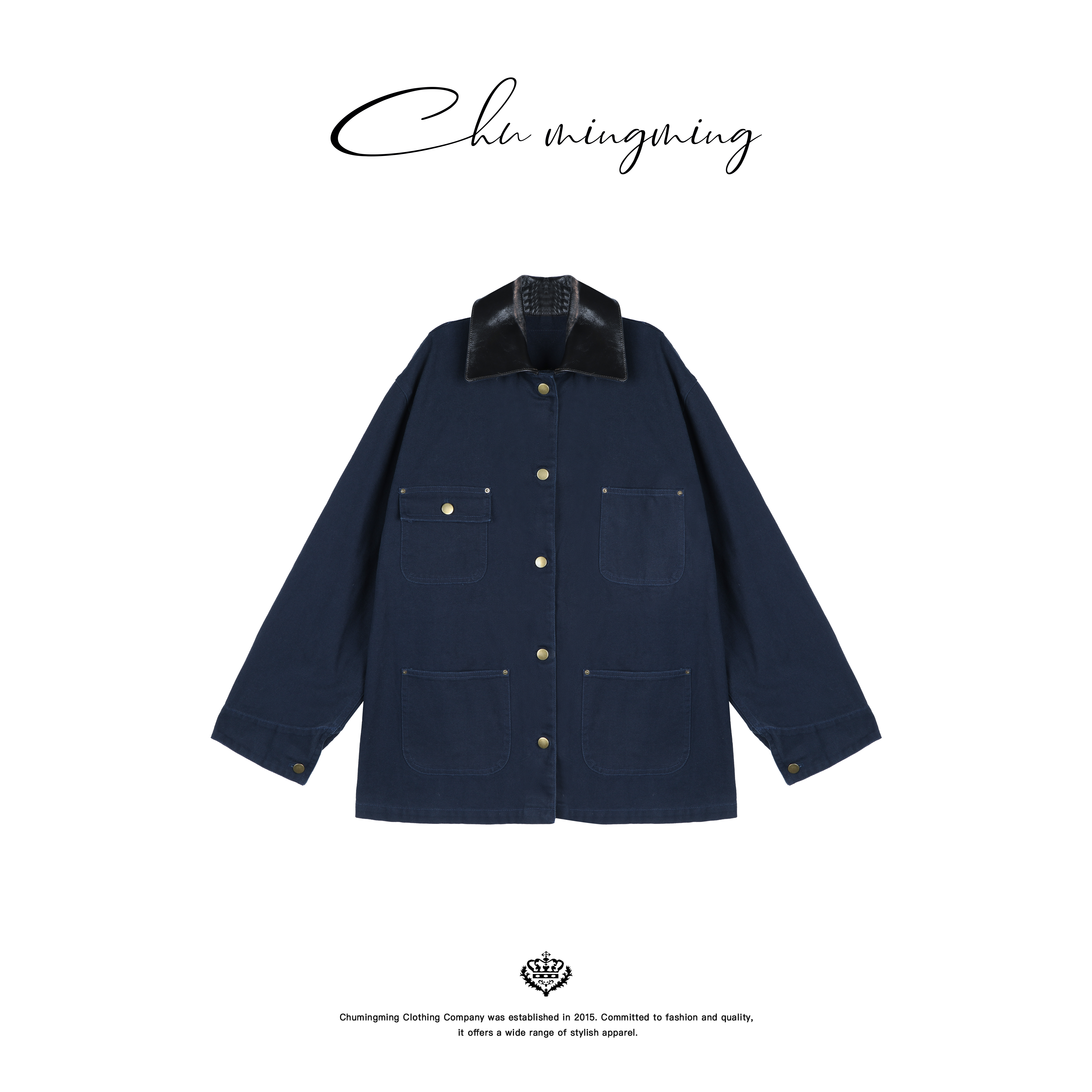 【CHUMINGMING】《苍烬》P*同源牛仔拼皮外套NICK2504