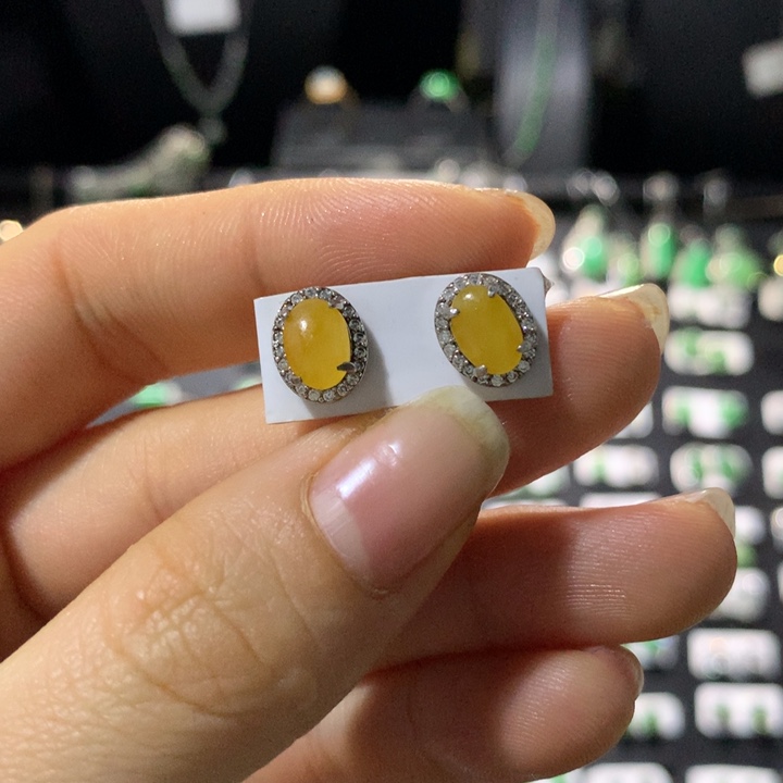 翡翠银S925镶嵌戒指