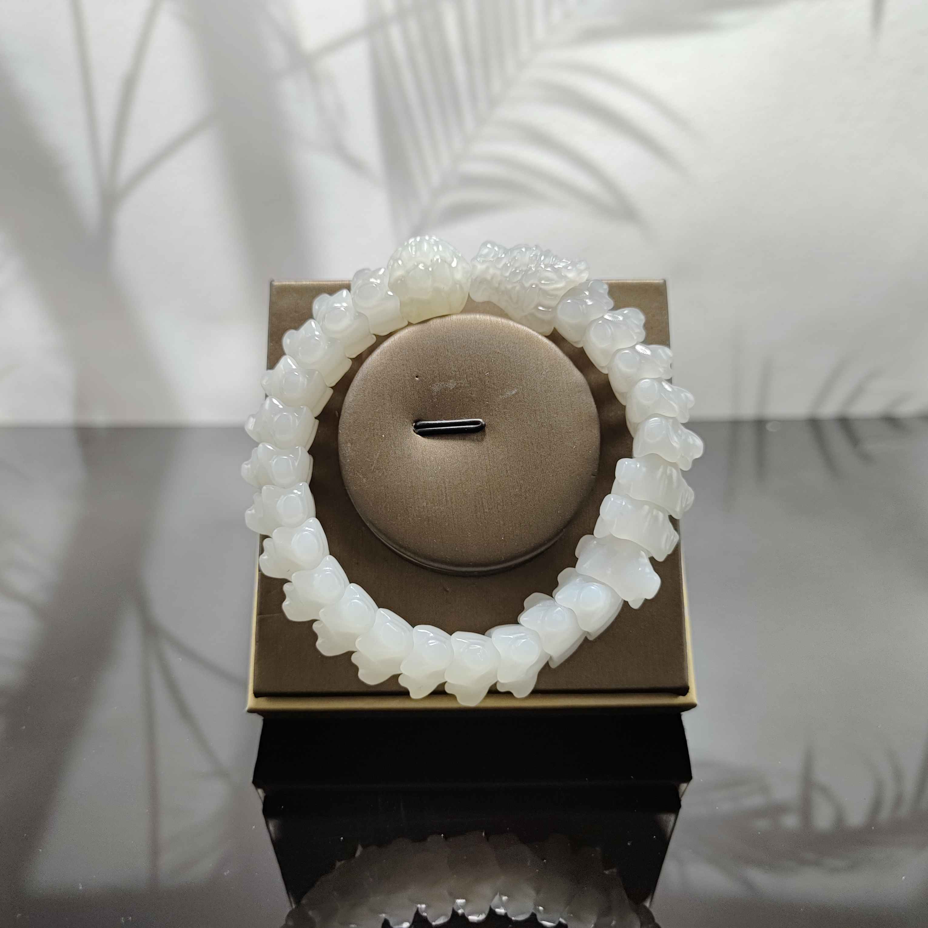 N和田玉龙骨手串0881