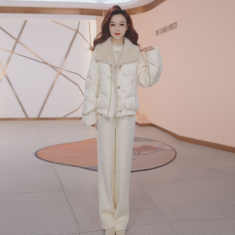 【羽绒服】冬季白鸭绒羽绒服百搭新款时尚气质休闲保暖外套女冬款