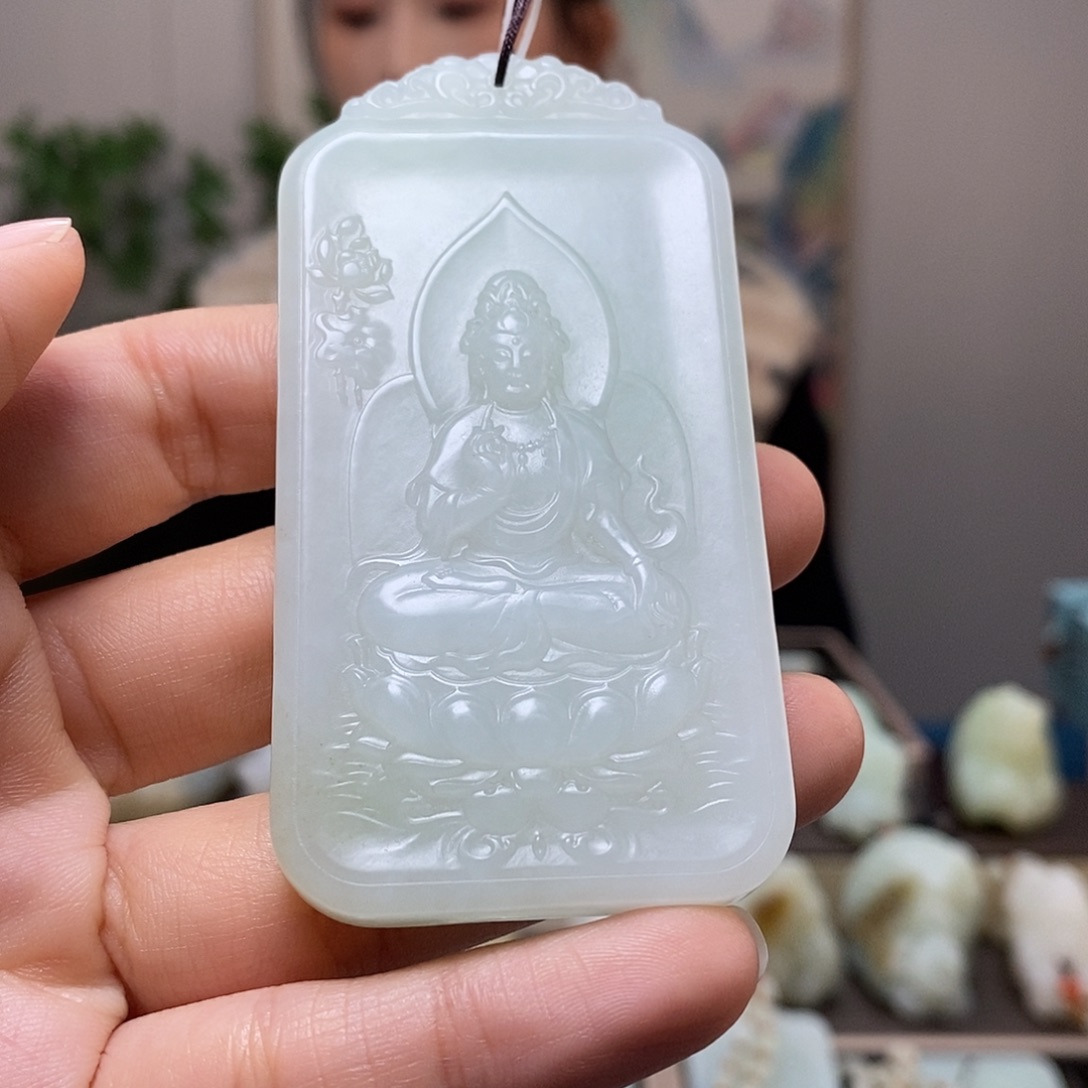 和田玉未镶嵌挂件